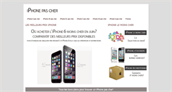 Desktop Screenshot of iphonepascher.com